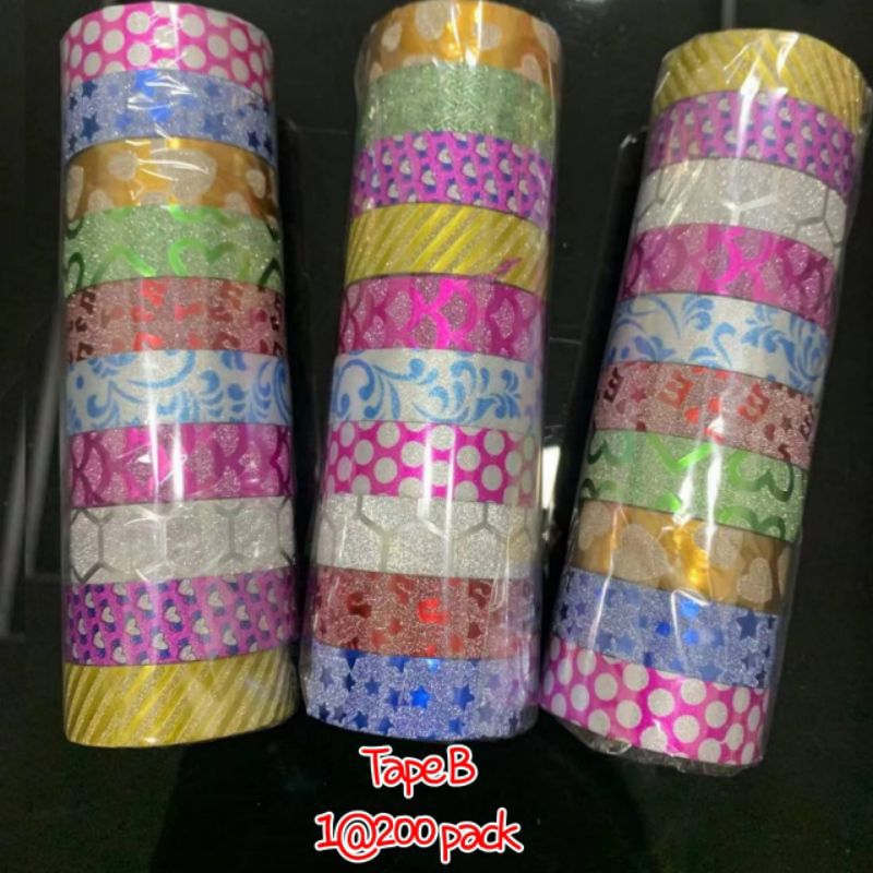 

ISOLASI MOTIF GLITTER DAN HOLOGRAM / TAPE MOTIF MURAH