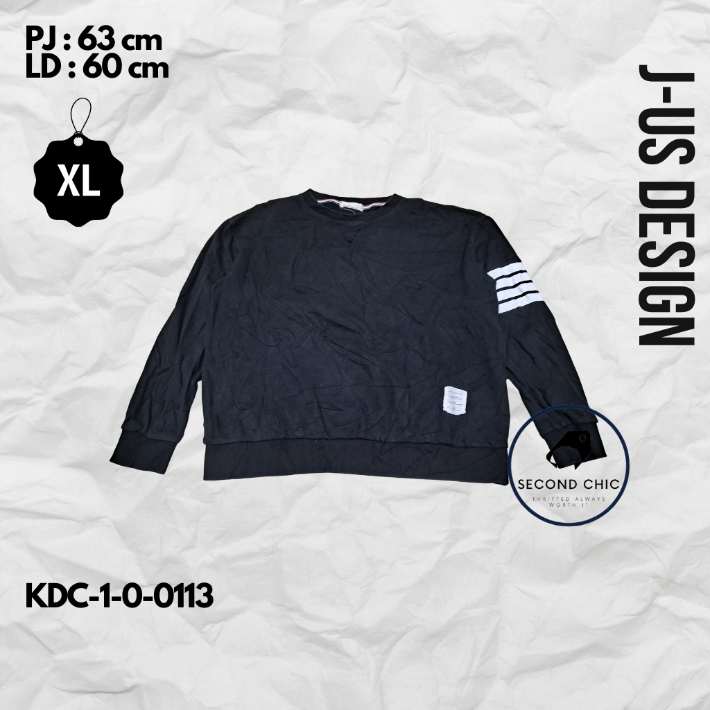 Crewneck J-US DESIGN ORIGINAL | Crewneck Pria | Sweater J-US DESIGN | Crewneck branded | Sweater bra