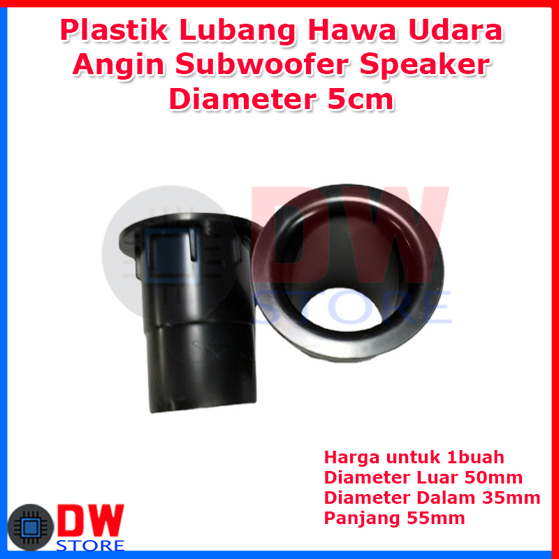 Plastik Lubang Hawa Udara Angin Box Kotak Subwoofer Speaker