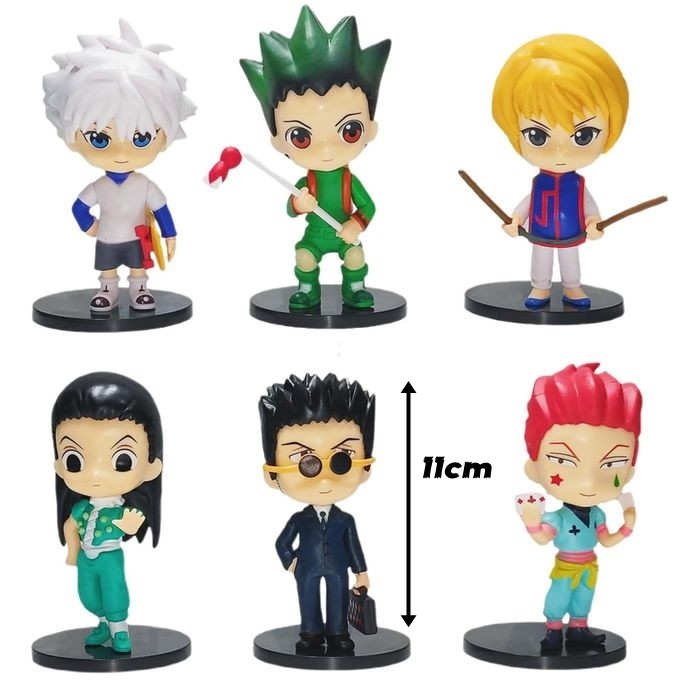 ACTION FIGURE HUNTER X HUNTER KILUA KURAPIKA GON SET 6PCS