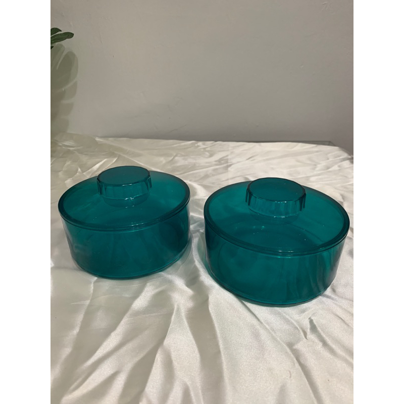 Toples Kristal Tier Dish 700ml Tosca isi 2pcs Tupperware New