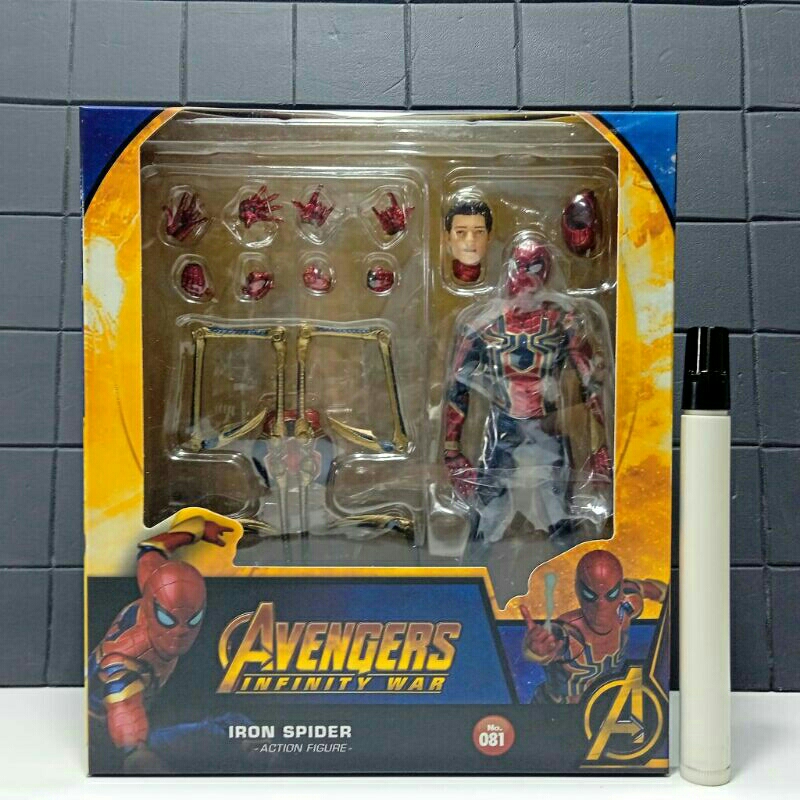 mafex iron spider spidermanrecast artikulasi