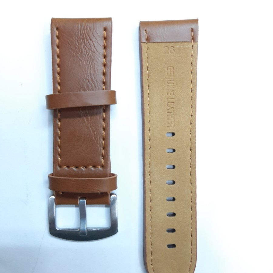 tali jam kulit coklat leather tali jam 26 mm