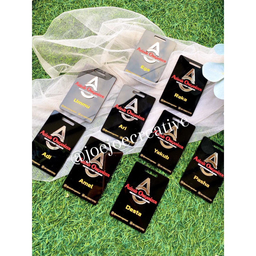 

ID card acrylic costum/name tag/Card Akrilik /Id card Custome