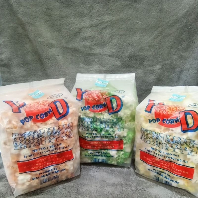 

Popcorn YD Popcorn Macam Rasa Netto 150g