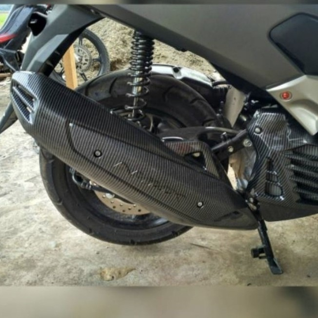 Cover knalpot Nmax old 2015-2019 Tahun Carbon Kevlar "NEMO" Best Quality