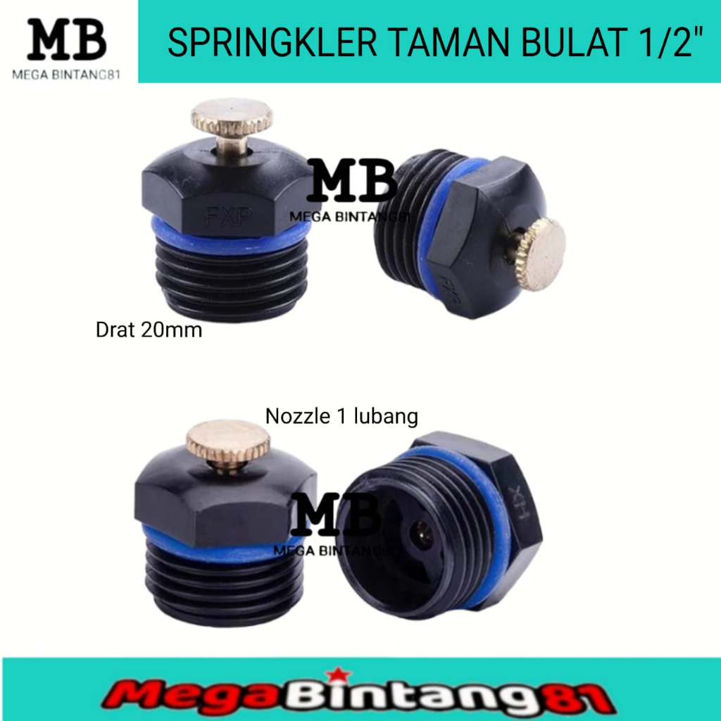 Kincir air pertanian sprinkler air taman springkler alat siram taman bulat 1/2"