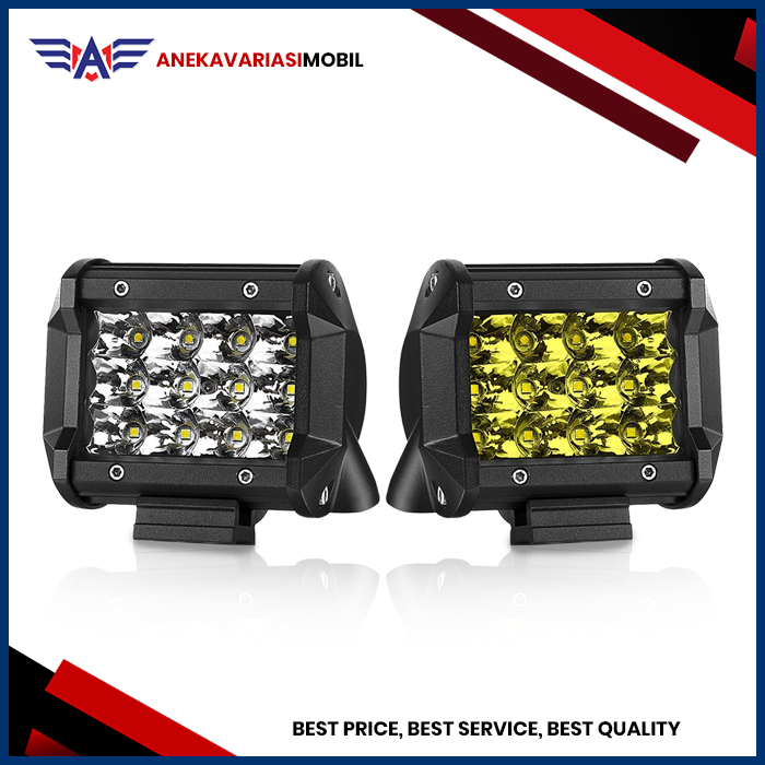 Lampu Tembak Sorot Led Kotak 12 Mata 36 Watt Lampu Variasi Motor Mobil