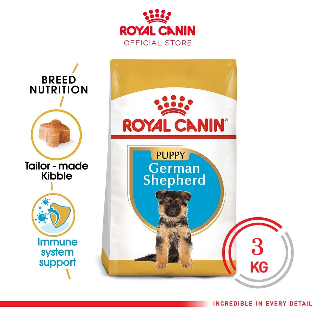 Royal Canin German Shepherd Puppy 3kg Dry Dog Food / Makanan Kering Anak Anjing German Shepherd/Herd