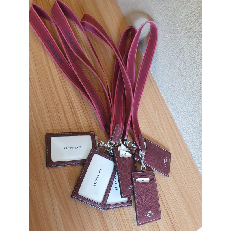

Coach lanyard wine