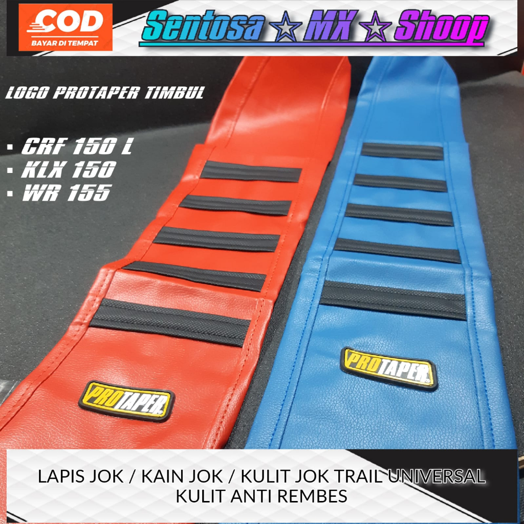 KAIN JOK / KULIT JOK / LAPIS JOK KULIT 2 WARNA LOGO PROTAPER TIMBUL TRAIL UNIVERSAL KLX 150 | CRF 15