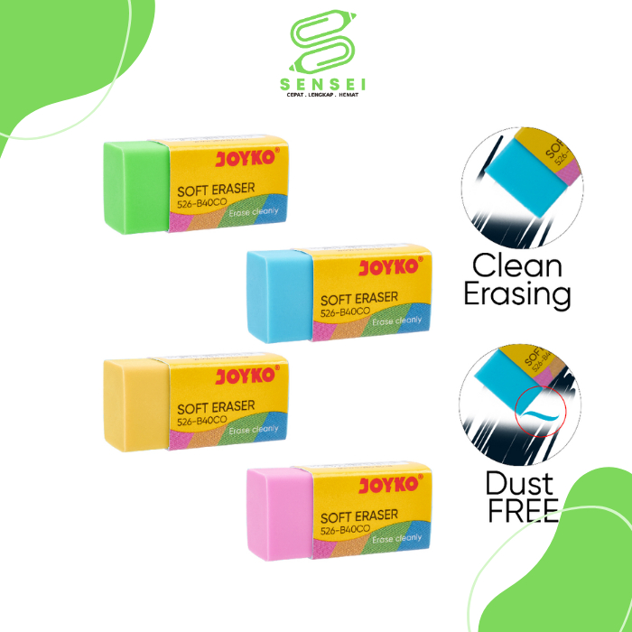 

1 Pcs Setip / Pemghapus JOYKO KECIL WARNA 526 B40CO Eraser