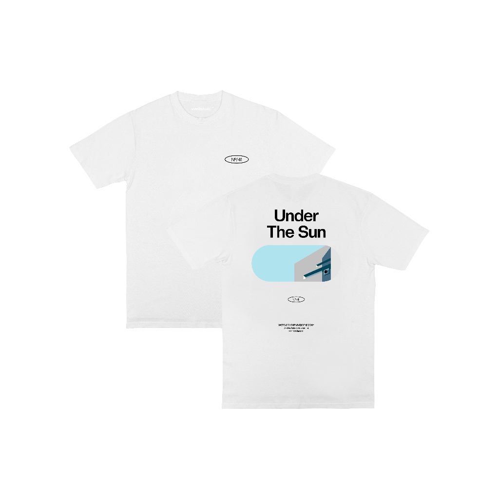 Weilstoic Tshirt Putih UNDER THE SUN WHITE Baju Keren Outfit Atasan Ootd