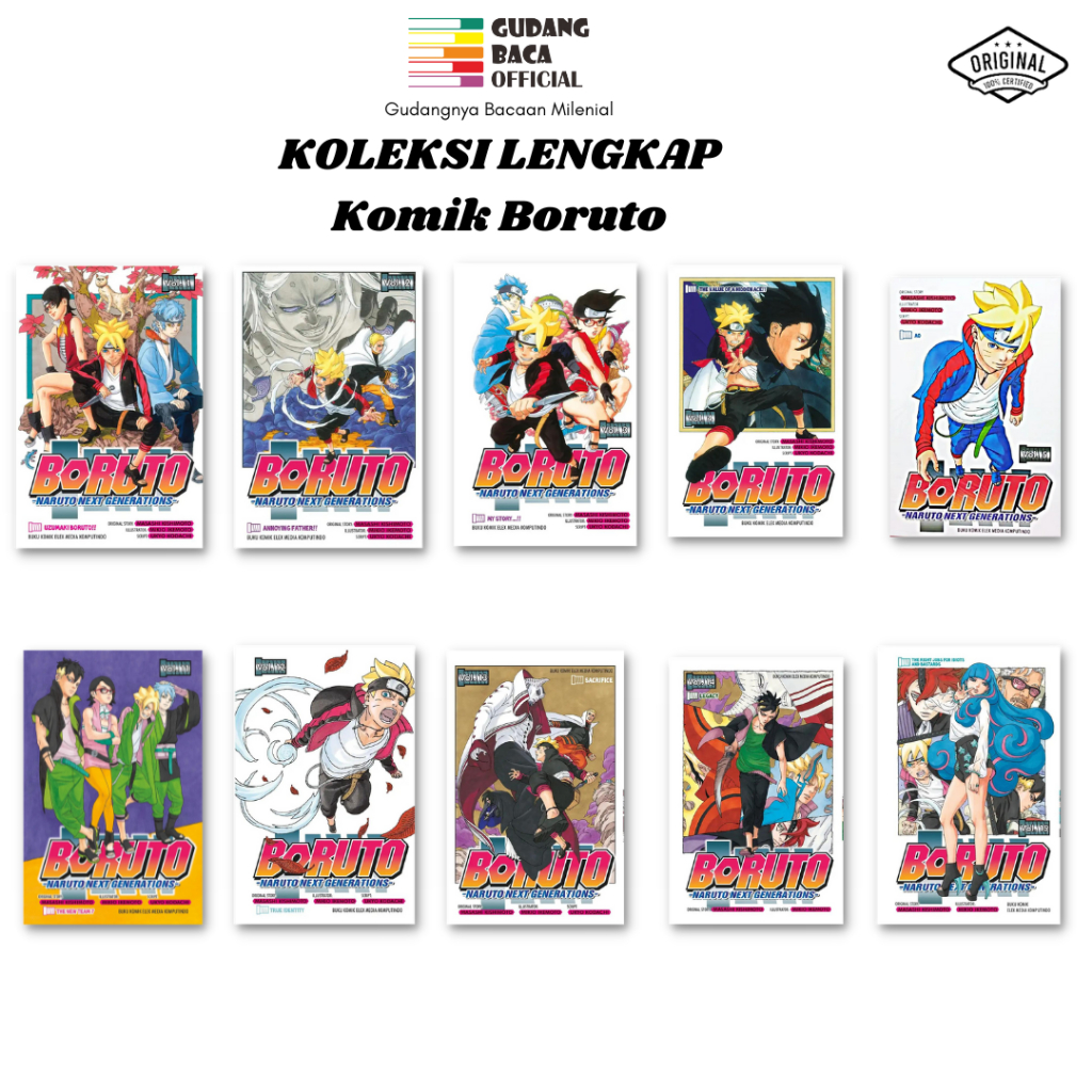 Boruto: Naruto Next Generation Vol. 1 sampai 15 - Komik Boruto The Next Generation The Series - Boru