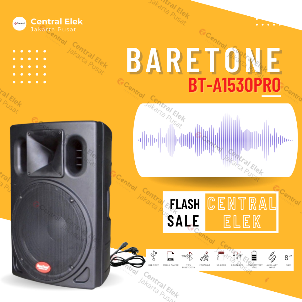 Speaker Aktif Baretone BT A1530PRO 15 inch Original A1530 PRO 1pcs