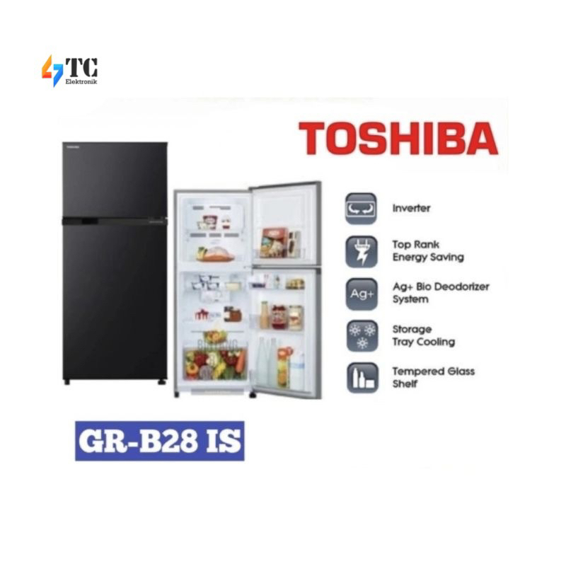 Kulkas 2 Pintu Toshiba GR-B28IS 226 Liter