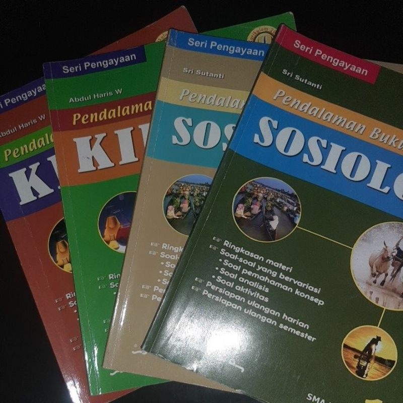 

buku pendalaman kimia dan sosiologi 1A dan 1B (bekas)