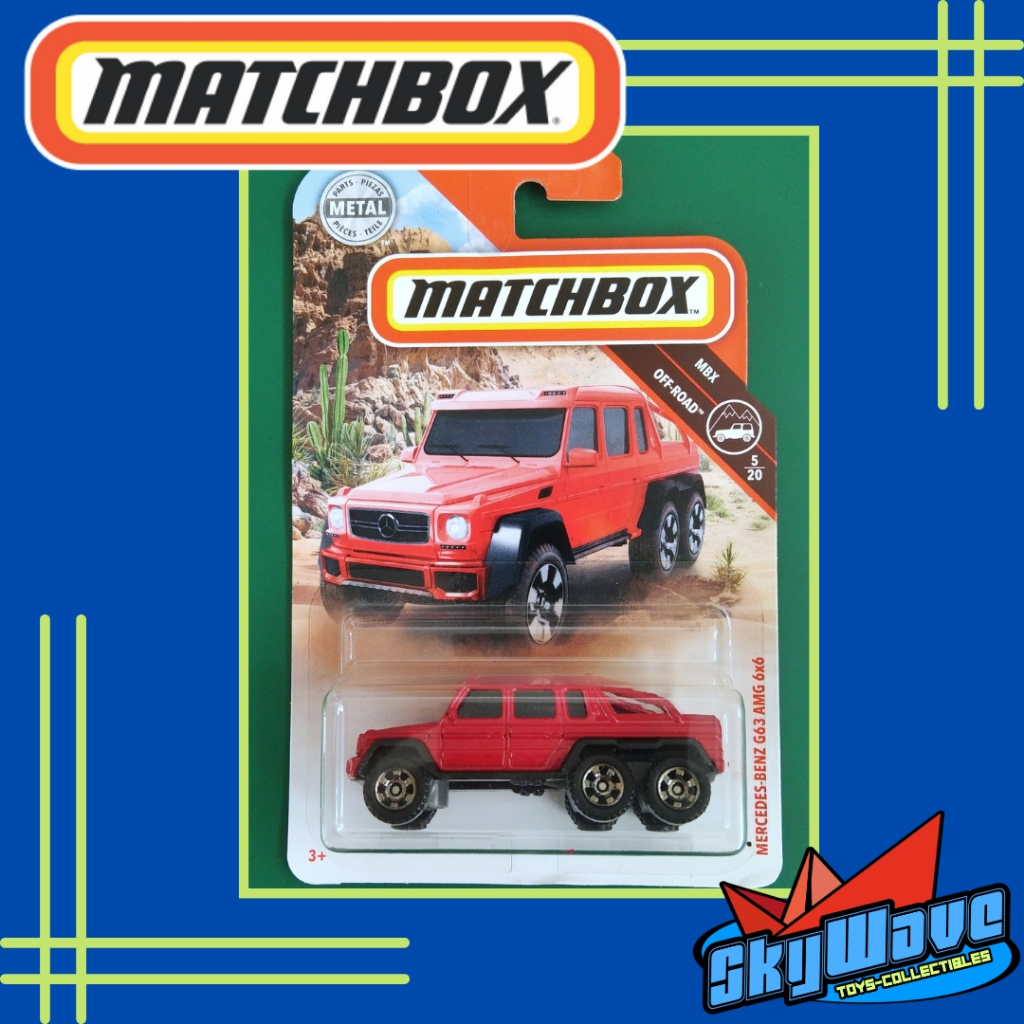 Diecast Matchbox 2019 - Mercedes-Benz G63 AMG 6X6 Red
