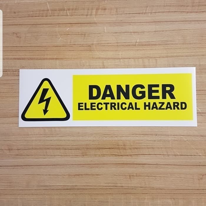 

Sign Stiker Rambu Danger Electrical Hazard Sign Stiker Rambu Danger Kuning