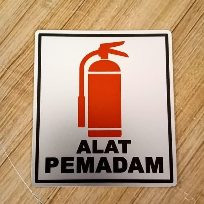 

Sign Stiker Alat Pemadam Sign Rambu Sticker Rambu K3 Alat Pemadam Ukuran 8X9cm