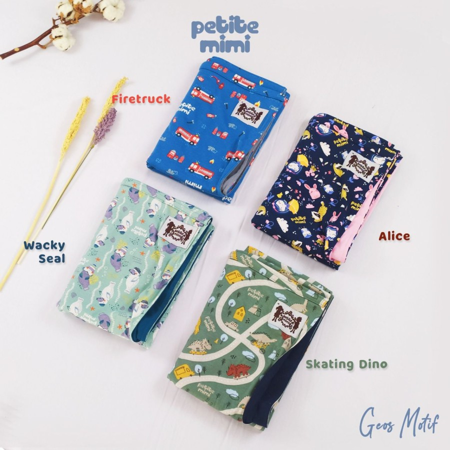 Petite Mimi Gendongan Kaos (Geos) Simple Sling Motif / Petite Mimi Gendongan Bayi