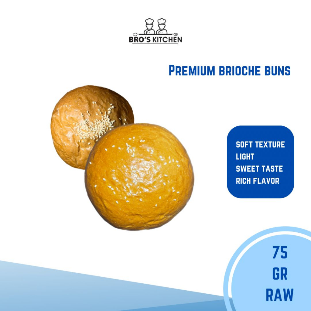 

BRIOCHE BURGER BUN 75GR