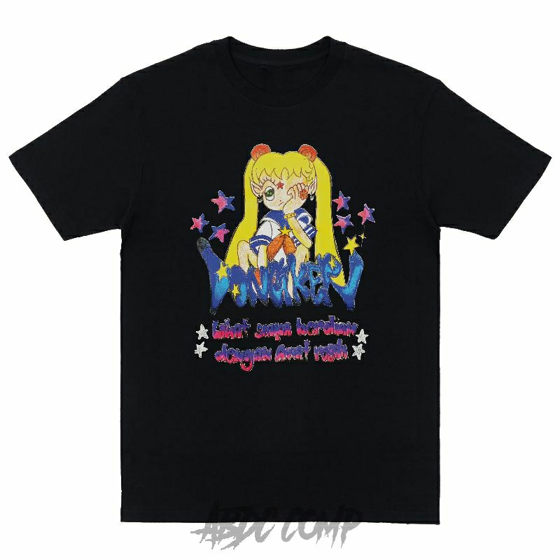 T-shirt Bans Dongker - Sailor Moon Anime / Kaos Band Indie Senja