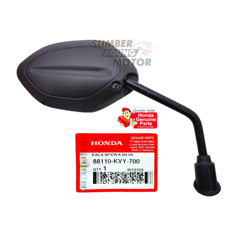 KACA SPION KANAN HONDA BEAT TAHUN 2008-2012 ORIGINAL AHM 88110KVY700