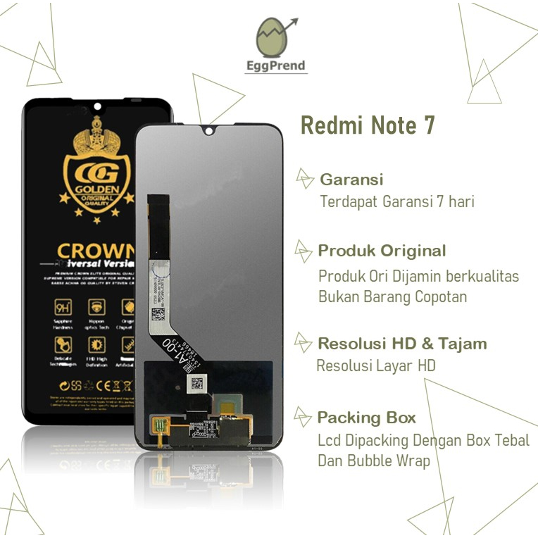LCD XIAOMI REDMI NOTE 7 / LCD TOUCHSCREEN XIAOMI REDMI NOTE 7 COMPLETE FULLSET ORIGINAL