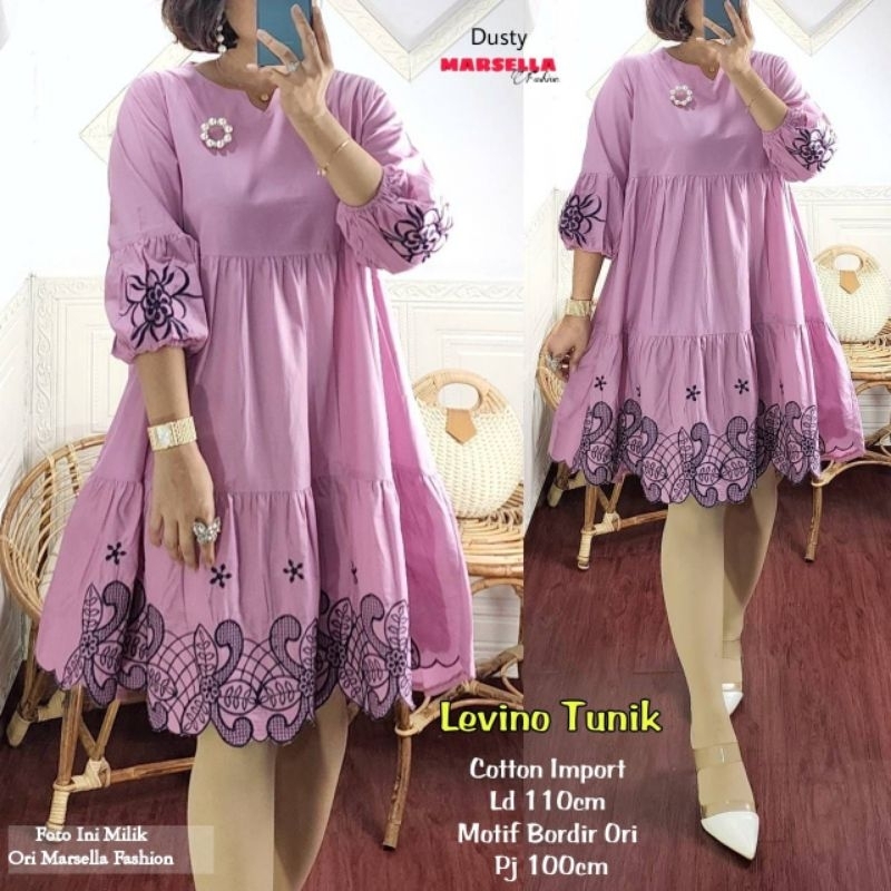 LEVINO TUNIK BY MARSELLA// Cotton import// Bisa COD