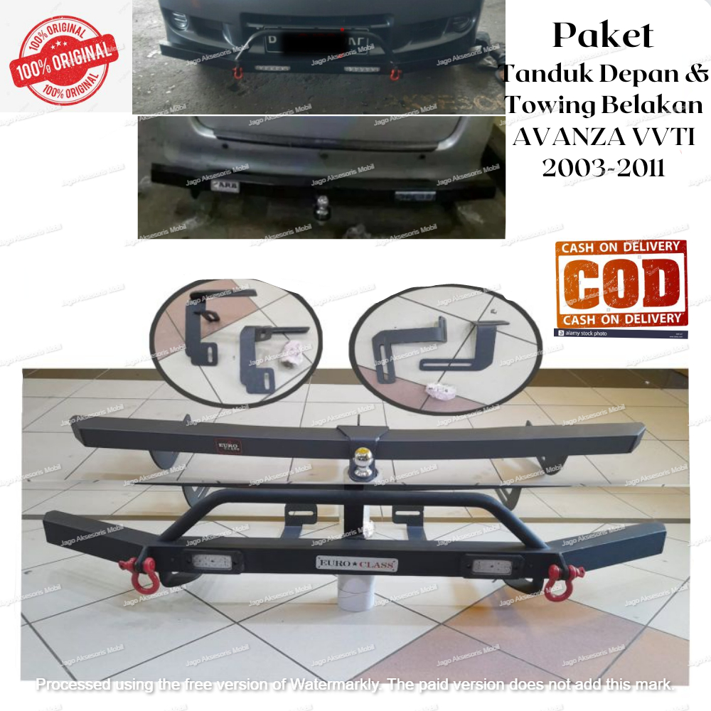 PAKET LENGKAP TANDUK DEPAN + TOWING BELAKANG BESI ARB AVANZA VVTI 2003-2011