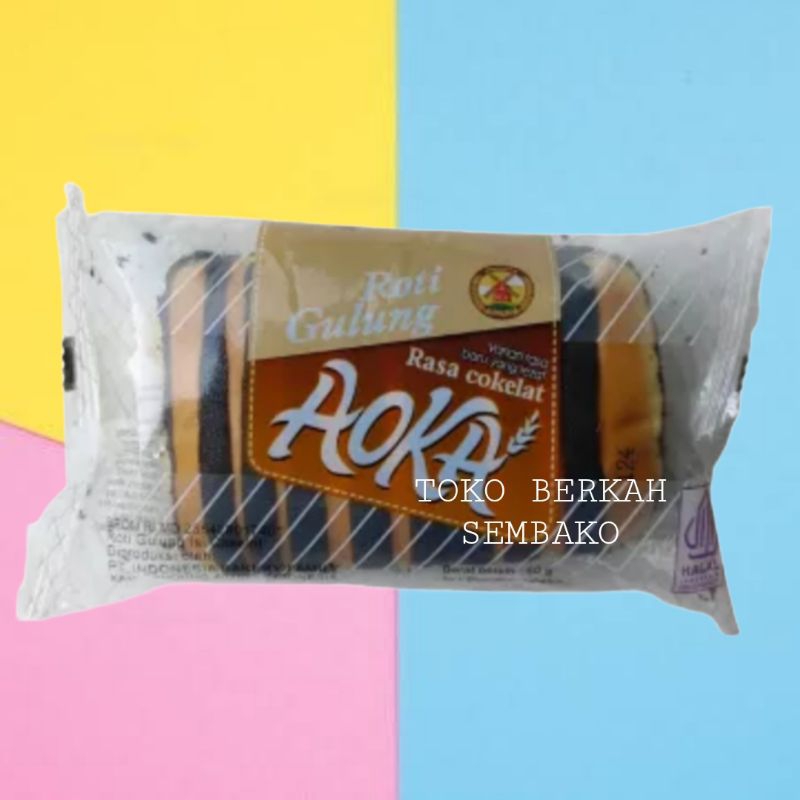 

Roti Gulung AOKA 60gr Rasa Cokelat 1 BUNGKUS