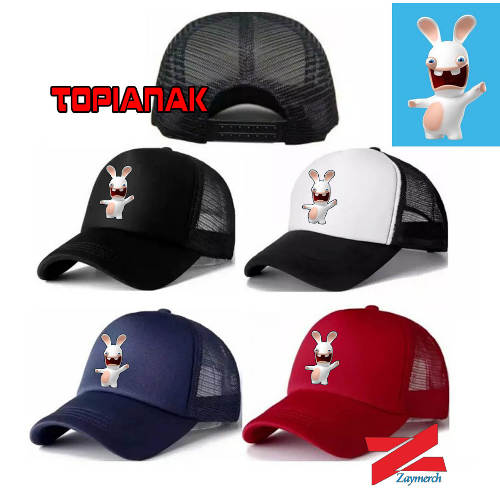 topi anak rabbids invasion topi tracker kartun topi jaring anak kartun rabbids