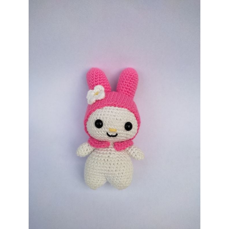 [Pre-order] Crochet Keychain MY MELODY | Gantungan kunci rajut MY MELODY | Amigurumi MY MELODY