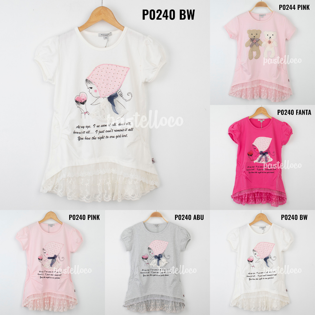 SALE Ballet de paris Baju Atasan Kaos Anak Perempuan BL13