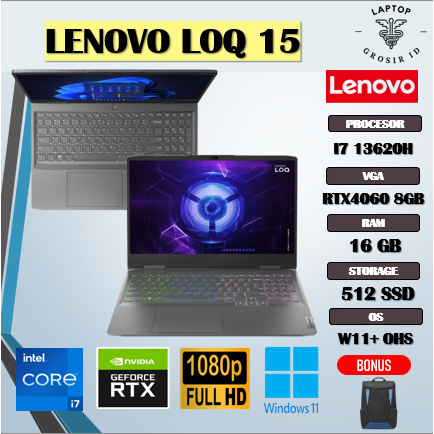 LENOVO LOQ 15 I7 13620H RTX4060 8GB/ 8GB 512GB 15.6WQHD 165HZ 100SRGB