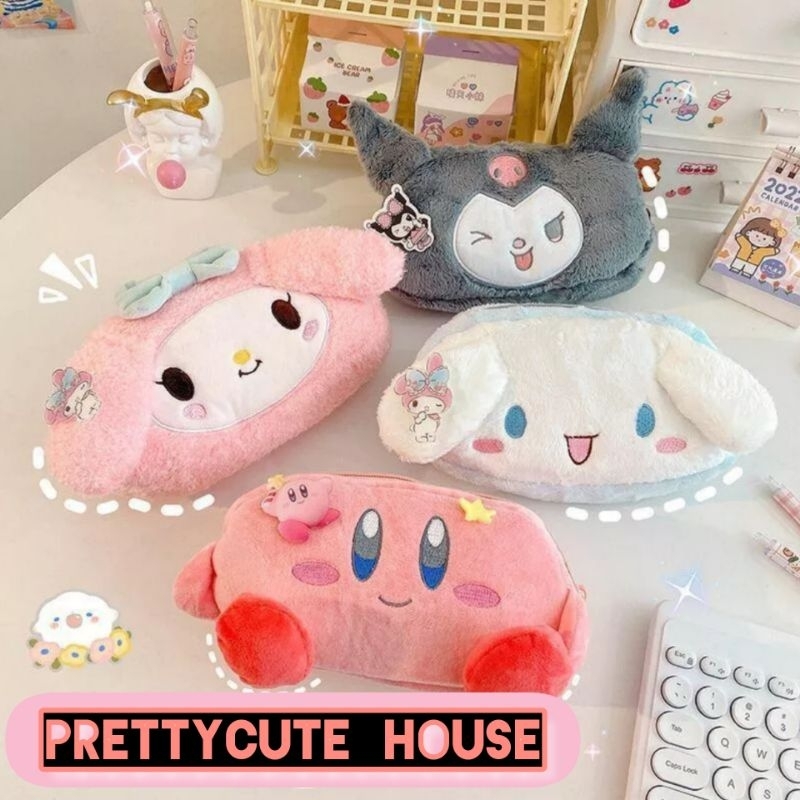 

Pouch / Tempat Pensil Sanrio / Pouch Kosmetik Mini Kuromi Cinnamoroll My Melody