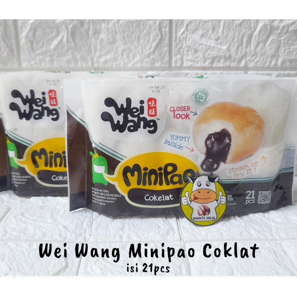 

WEI WANG MINIPAO COKLAT 430GR ISI 21PCS - FROZEN FOOD - BRONTZ JOGJA