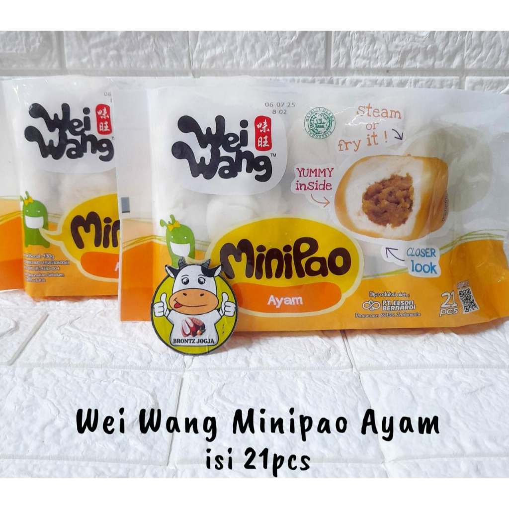 

WEI WANG MINIPAO AYAM 430GR ISI 21PCS - FROZEN FOOD - BRONTZ JOGJA