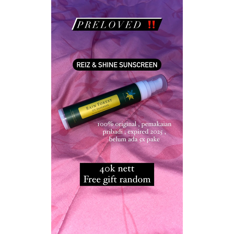 Reiz and Shine Sunscreen