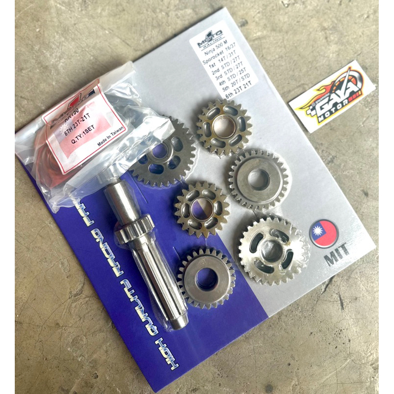 GEAR GIR RASIO NINJA R RR 500M MOTO1 RACING GIGI 1-6