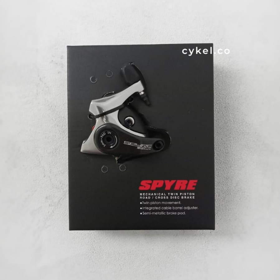 TRP spyre SLC mechanical disc brake caliper flat mount grey road cross