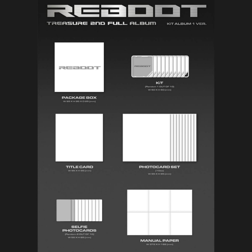 [FREE CLAIM LIVE] SHARING PHOTOCARD SET TREASURE REBOOT KIT ALBUM