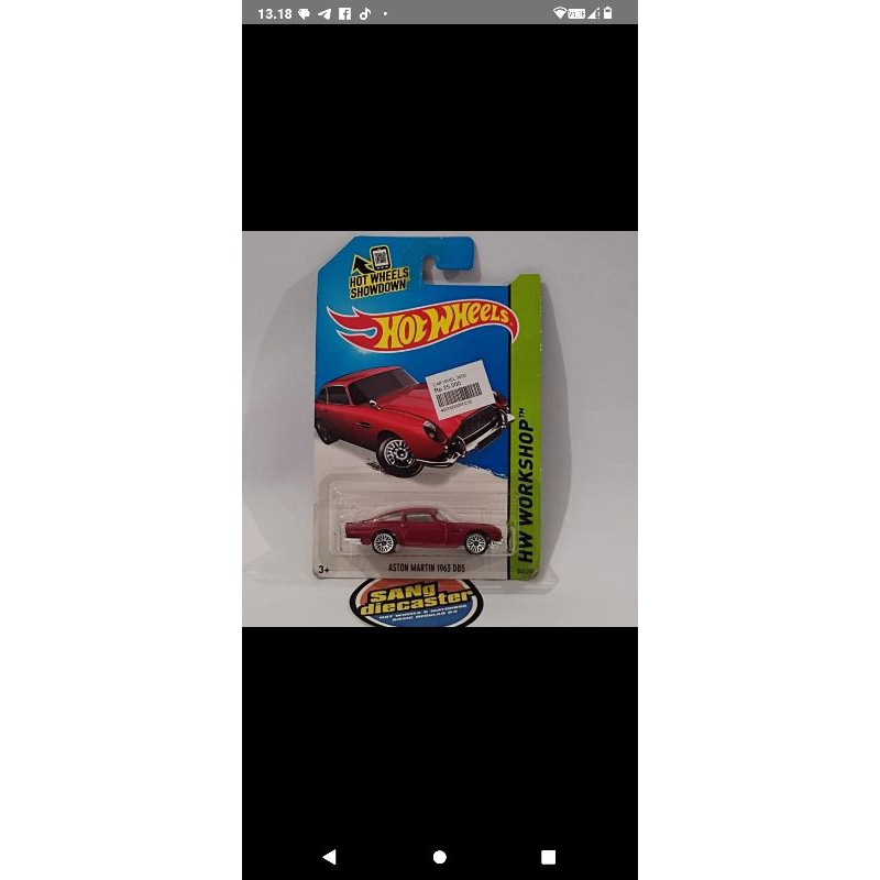 Hot wheels Aston Martin 1963 db5 merah