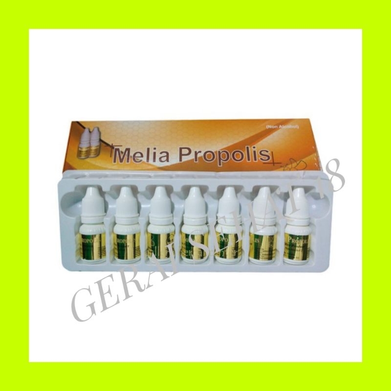 

MELIA PROPOLIS ORIGINAL 1 BOX ISI 7 BOTOL ISI 6ML /BOTOL MELIA SEHAT SEJAHTERA