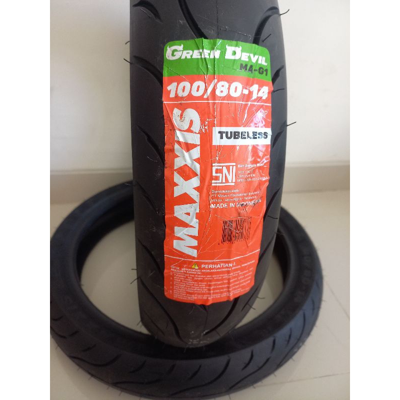 BAN MAXXIS GREEN DEVIL 100/80-14