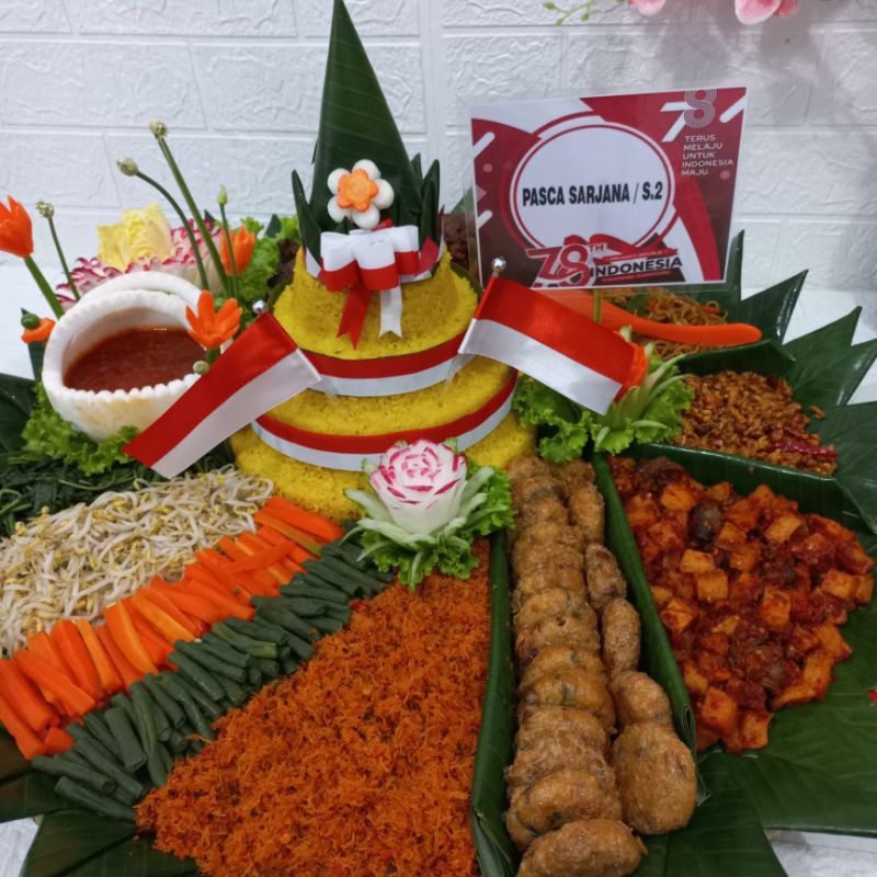 

Nasi Tumpeng 17 Agustus Siap Saji/Nasi kuning Porsi bervariasi