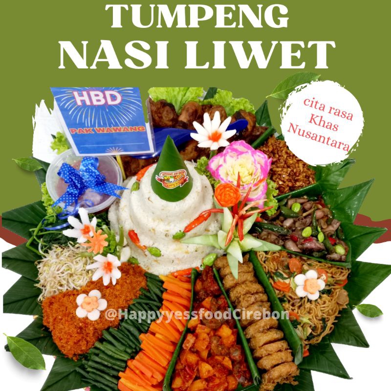 

Nasi Tumpeng /Tumpeng Nasi Liwet/Tumpeng Liwet Bakul Khas Sunda /Happyyessfood