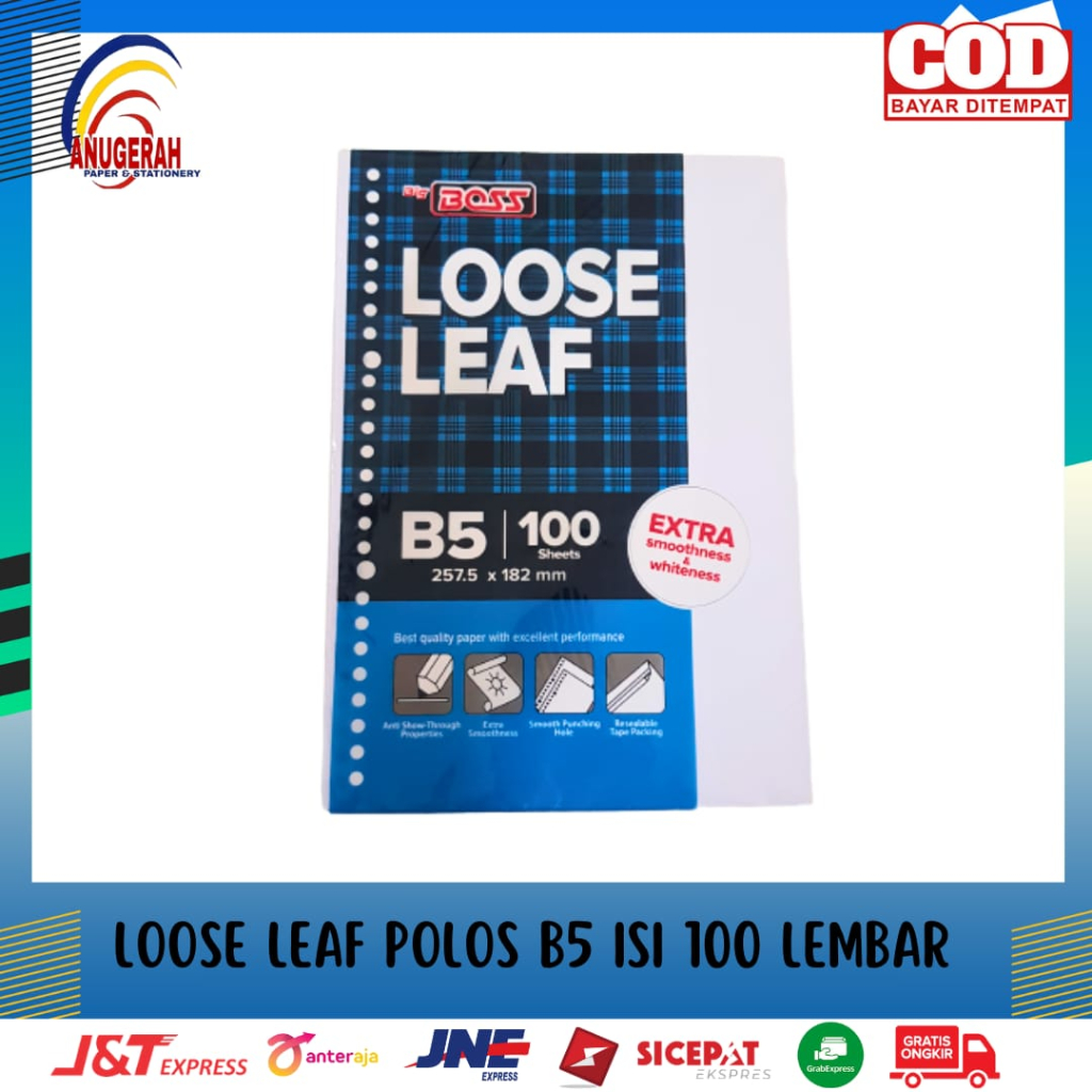 

BIG BOSS LOOSE LEAF B5 100 POLOS (PCS)