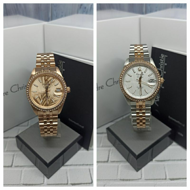 Jam Tangan Wanita Alexandre Christie 5012 AC5012 AC 5012 Tali Besi / Stainless steel